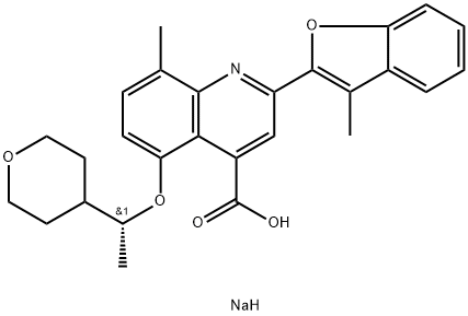 Posenacaftor sodium Struktur