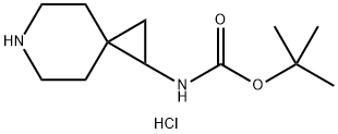 tert-butyl 6-azaspiro[2.5]oct-1-ylcarbamate hydrochloride Struktur