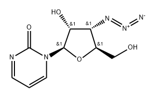 3'-Azido-3'-deoxy-4-deoyuridine Struktur