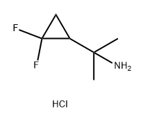 Cyclopropanemethanamine, 2,2-difluoro-α,α-dimethyl-, hydrochloride (1:1) Struktur