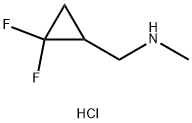 1-(2,2-difluorocyclopropyl)-n-methylmethanamine hydrochloride Struktur