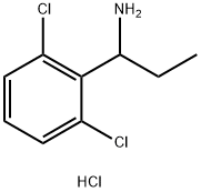 1-(2,6-dichlorophenyl)propan-1-amine hydrochloride Struktur