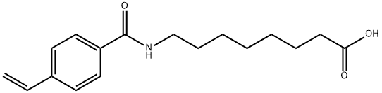 8-[(4-Ethenylbenzoyl)amino]octanoic acid Struktur