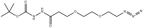 Azido-PEG2-t-Boc-hydrazide Struktur