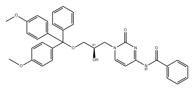 (R)-DMT-glycidol-C(Bz) Struktur