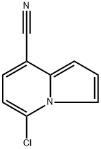 5-chloroindolizine-8-carbonitrile Struktur