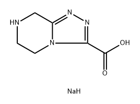 sodium 5H,6H,7H,8H-[1,2,4]triazolo[4,3-a]pyrazine-3-carbo xylate Struktur