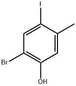 2-Bromo-4-iodo-5-methyl-phenol Struktur