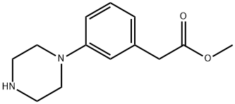 methyl 2-[3-(piperazin-1-yl)phenyl]acetate Struktur