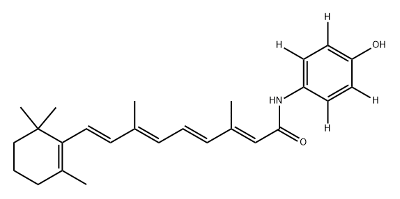 Fenretinide-d4 Struktur