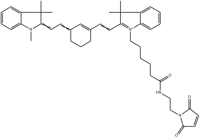 Cyanine7 maleimide Struktur