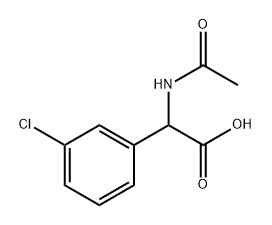 N-Ac-DL-3-Chlorophenylglycine Struktur