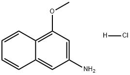 2-Naphthalenamine, 4-methoxy-, hydrochloride (1:1) Struktur