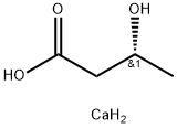 Butanoic acid, 3-hydroxy-, calcium salt (2:1), (3R)- Struktur