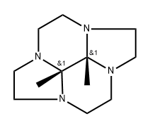 2a,4a,6a,8a-Tetraazacyclopent[fg]acenaphthylene, decahydro-8b,8c-dimethyl-, cis- (9CI) Struktur