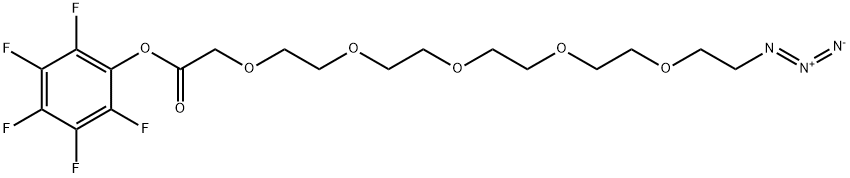 Azido-PEG5-CH2CO2-PFP Struktur