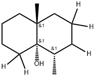 4a(2H)-Naphthalen-2,2,3,5-d4-ol, octahydro-5-d-4,8a-dimethyl-, (4S,4aS,8aR)- (9CI) Struktur