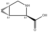 (1R,2R,5S)-3-azabicyclo[3.1.0]hexane-2-carboxylic acid Struktur