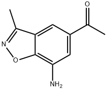 1-(7-amino-3-methylbenzo[d]isoxazol-5-yl)ethan-1-one Struktur