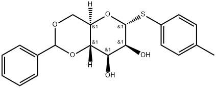 4-Methylphenyl 4,6-O-benzylidene-1-thio-α-D-mannopyranoside Struktur