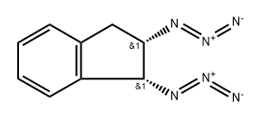 1H-Indene, 1,2-diazido-2,3-dihydro-, (1R,2S)- Struktur