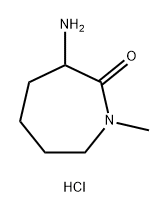 2H-Azepin-2-one, 3-aminohexahydro-1-methyl-, hydrochloride (1:1) Struktur