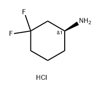 (S)-3,3-Difluoro-cyclohexylamine hydrochloride Struktur