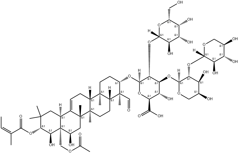 茶皂素E2, 220114-30-7, 結(jié)構(gòu)式