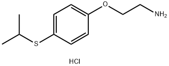 Ethanamine, 2-[4-[(1-methylethyl)thio]phenoxy]-, hydrochloride (1:1) Struktur