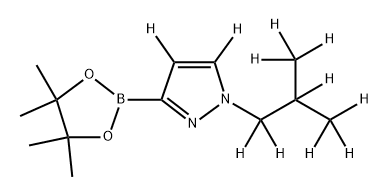 1-[(iso-Butyl)pyrazole-d11]-3-boronic acid pinacol ester Struktur