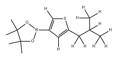 2-[(iso-Butyl)thiophene-d11]-3-boronic acid pinacol ester Struktur