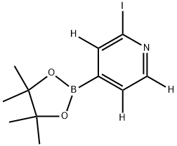 2-(Iodopyridine-d3)-4-boronic acid pinacol ester Struktur