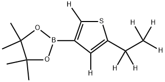 2-(Ethylthiophene-d7)-3-boronic acid pinacol ester Struktur