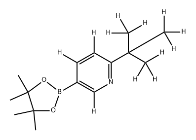 2-[(tert-Butyl)pyridine-d12]-5-boronic acid pinacol ester Struktur