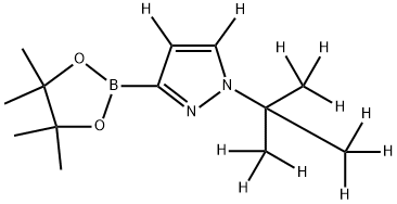 1-[(tert-Butyl)pyrazole-d11]-3-boronic acid pinacol ester Struktur