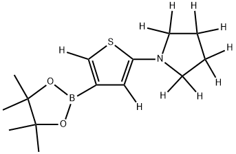 2-(Pyrrolidinothiophene-d10)-3-boronic acid pinacol ester Struktur