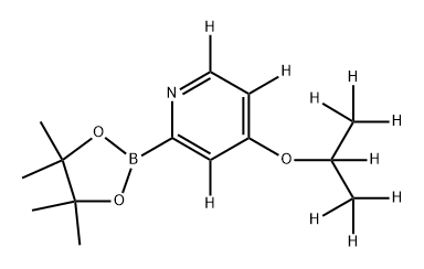 4-[(iso-Propoxy)pyridine-d10]-2-boronic acid pinacol ester Struktur