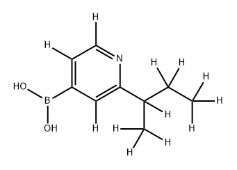 2-[(sec-Butyl)pyridine-d12]-4-boronic acid Struktur