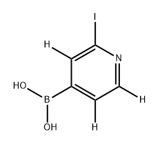 2-(Iodopyridine-d3)-4-boronic acid Struktur