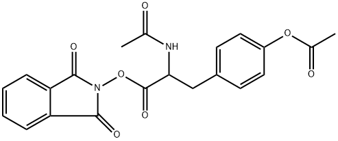Tyrosine, N,O-diacetyl-, 1,3-dihydro-1,3-dioxo-2H-isoindol-2-yl ester, (-)-|
