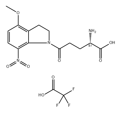 MNI-caged-L-glutamate (trifluoroacetate salt) Struktur