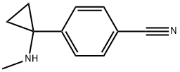 4-(1-(methylamino)cyclopropyl)benzonitrile Struktur