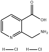 3-Pyridinecarboxylic acid, 2-(aminomethyl)-, hydrochloride (1:2)|2-(氨基甲基)煙酸二鹽酸鹽