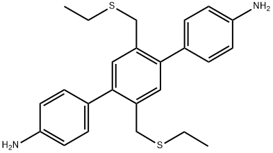 2',5'-bis((ethylthio)methyl)-[1,1':4',1''-terphenyl]-4,4''-diamine Structure