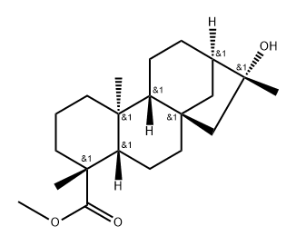 16-hydroxykauran-19-oic acid methyl ester Struktur