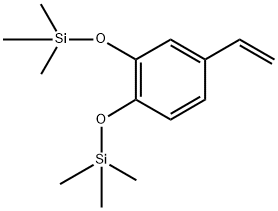 4-Ethenyl-1,2-bis[(trimethylsilyl)oxy]benzene Struktur