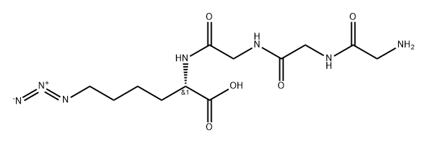 H-(Gly)3-Lys(N3)-OH*HCl Struktur