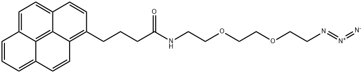 1-Pyrenebutyric acid-PEG2-azide Struktur