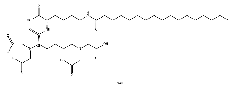 Pentasodium Tetracarboxymethyl Heptadecanoyl Dipeptide-12 Struktur