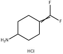 4-(二氟亞甲基)環(huán)己烷-1-胺鹽酸鹽, 2253632-71-0, 結(jié)構(gòu)式